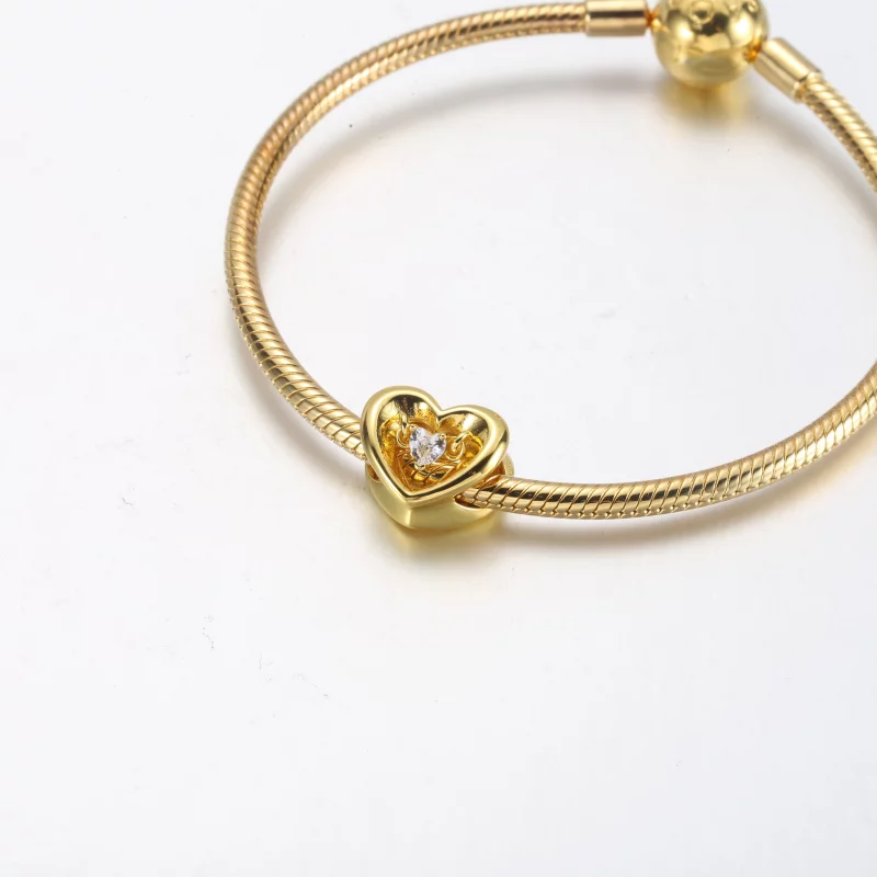 (image pour) Pendentif Cœur Éclatant & Charme Pierre Flottante PANDORA - 762493C01 - Afficher 13