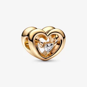(image pour) Pendentif Cœur Éclatant & Charme Pierre Flottante PANDORA - 762493C01
