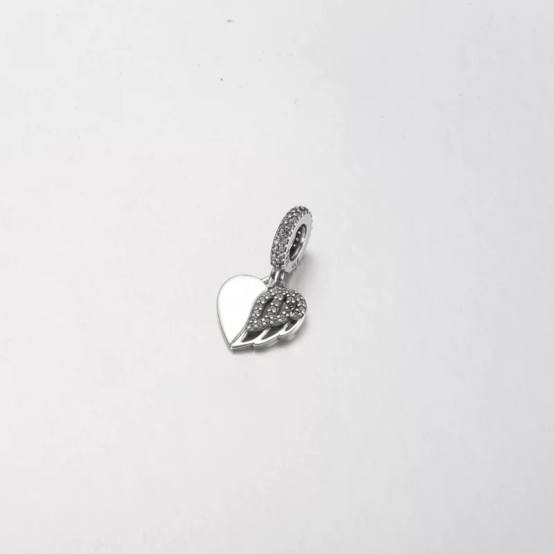(image pour) Pendentif Cœur et Ange Pandora - 792646C01 - Afficher 2