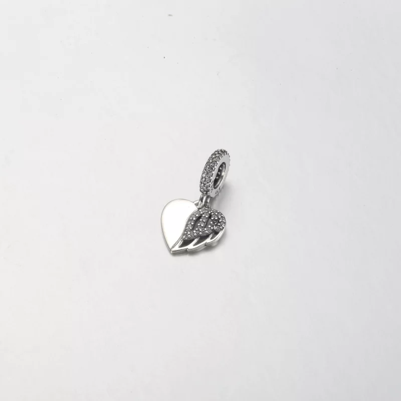 (image pour) Pendentif Cœur et Ange Pandora - 792646C01 - Afficher 5