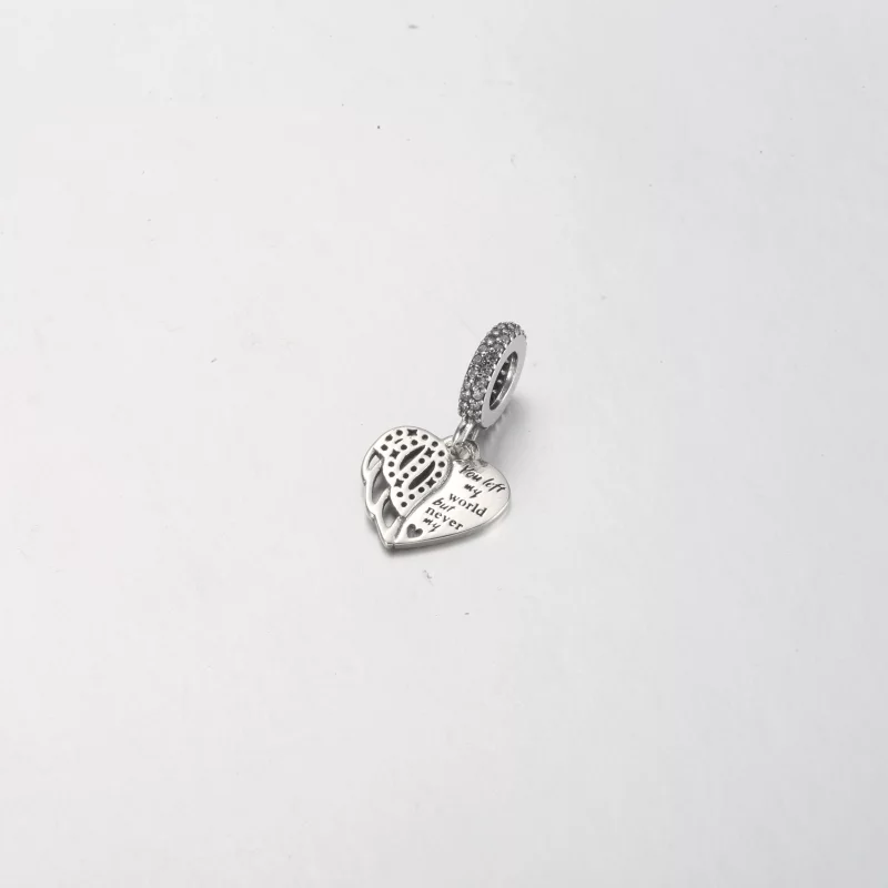 (image pour) Pendentif Cœur et Ange Pandora - 792646C01 - Afficher 6