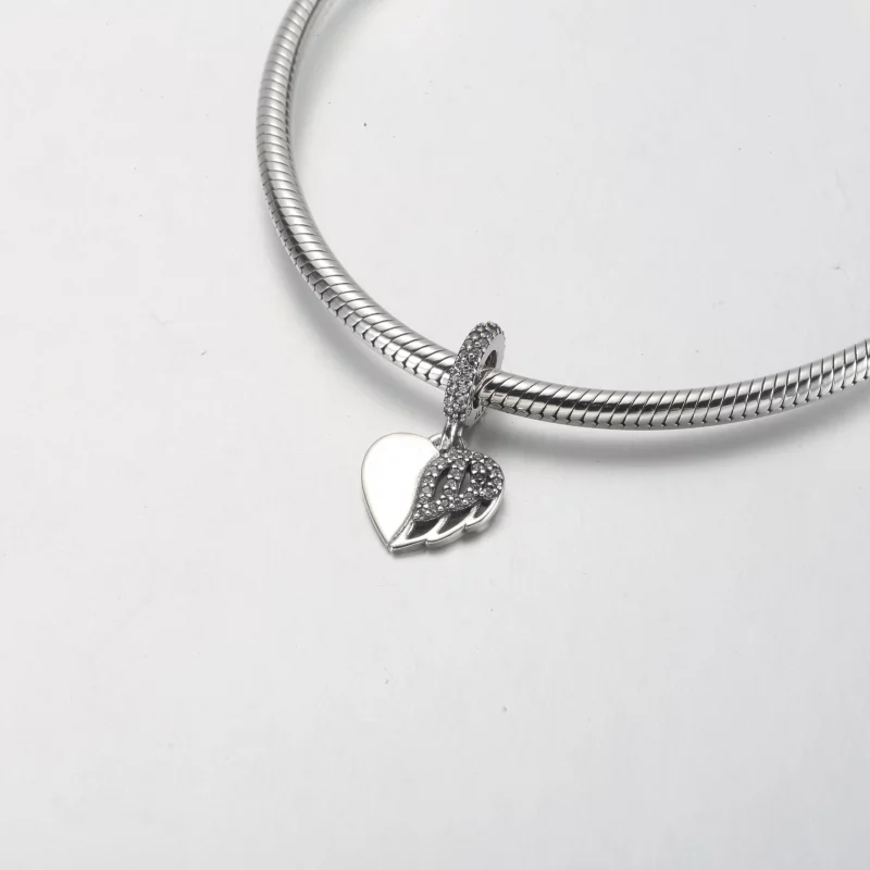 (image pour) Pendentif Cœur et Ange Pandora - 792646C01 - Afficher 7