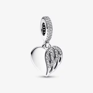 (image pour) Pendentif Cœur et Ange Pandora - 792646C01
