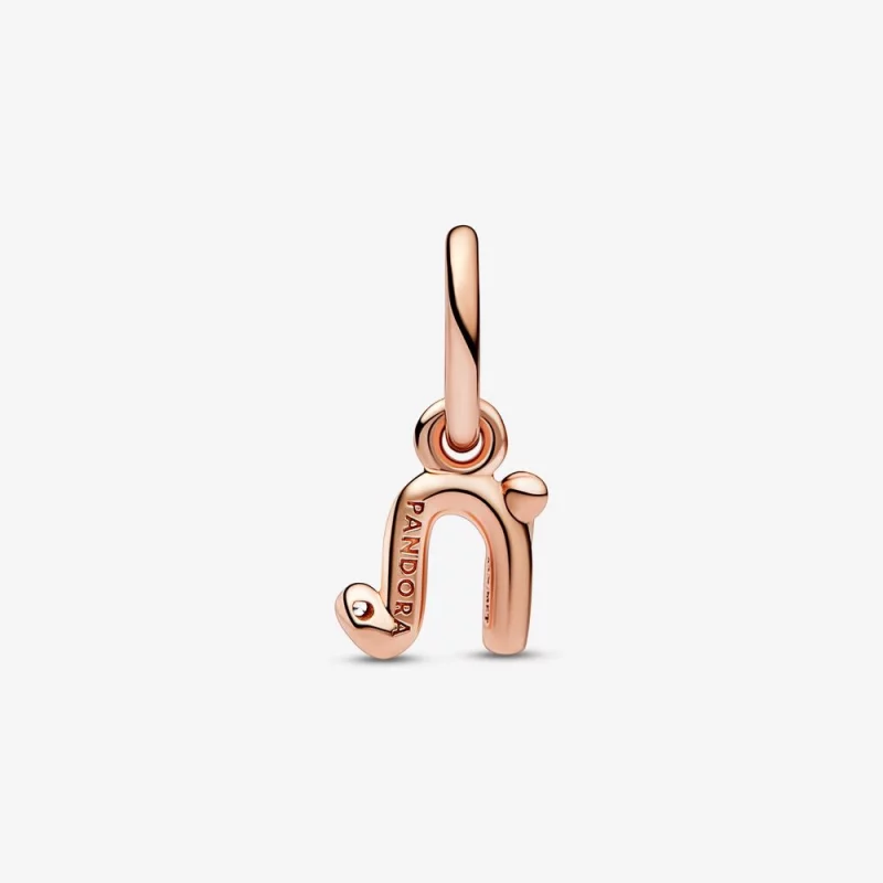 (image pour) Pendentif PANDORA Lettre N en forme de script - 782475C01 - Afficher 3