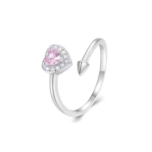 (image pour) Bague à cœur ouvert de style Pandora - SCR957-E