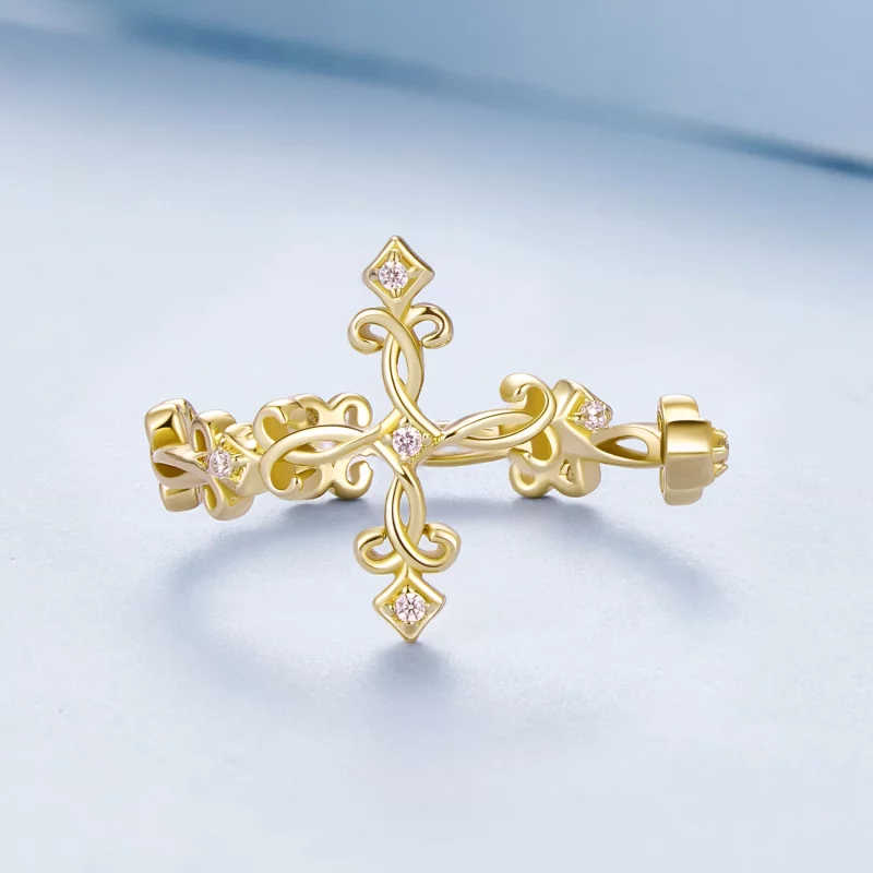 (image pour) Bague en or jaune de style Pandora - BSR041-B - Afficher 3