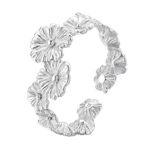 (image pour) Bague Pandora Style Classique avec Bande de Fleurs Marguerite - BSR382