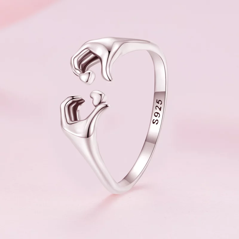(image pour) Bagues de promesse de style Pandora pour les couples - SCR902 - Afficher 2