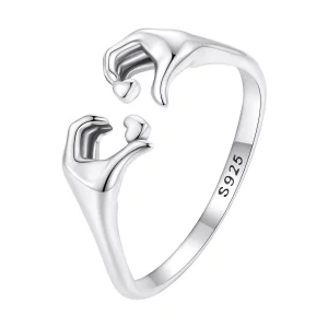 Bagues de promesse de style Pandora pour les couples - SCR902 (image pour) Bagues de promesse de style Pandora pour les couples - SCR902