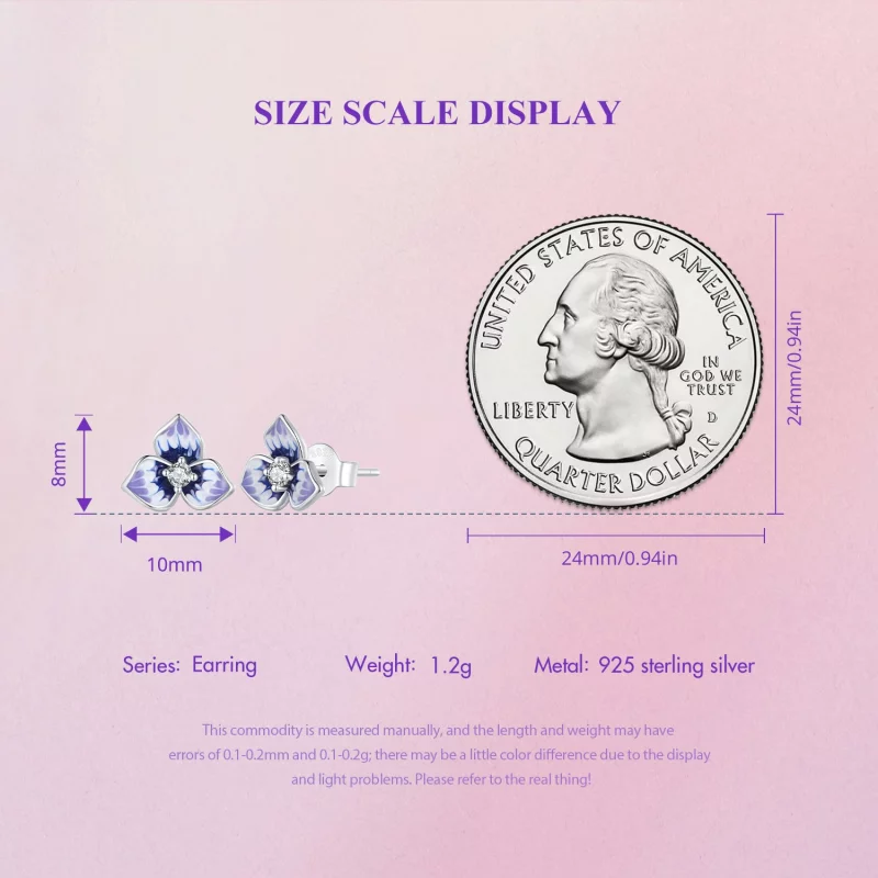 (image pour) Boucles d'oreilles style Pandora avec Pansy - BSE860 - Afficher 8