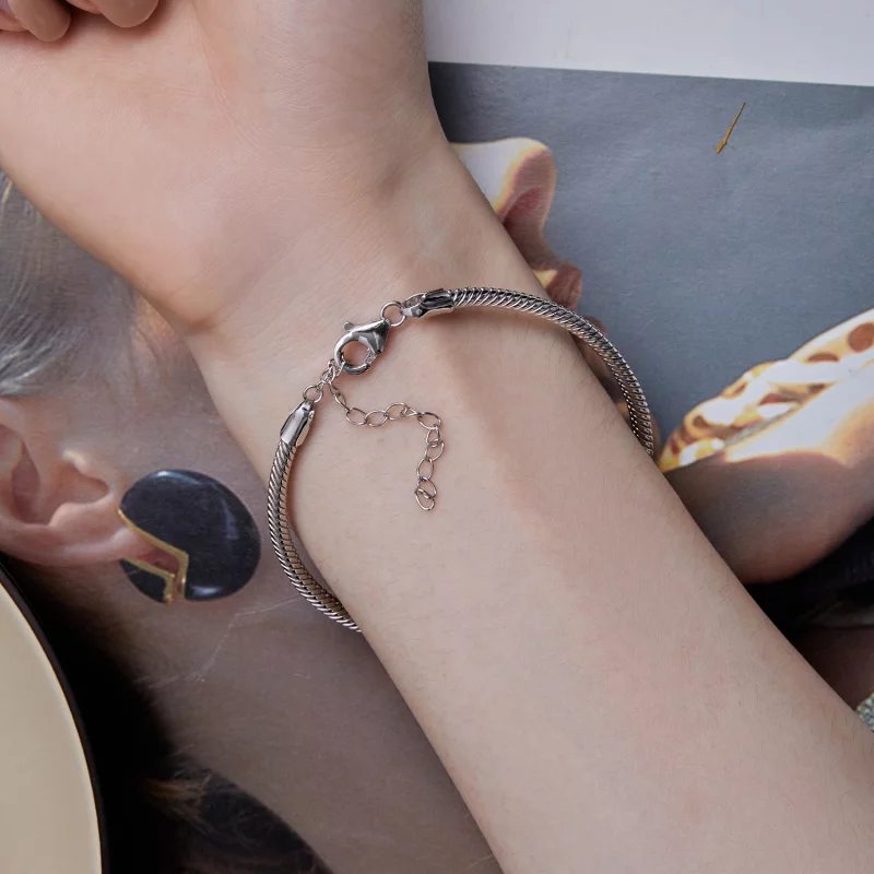 (image pour) Bracelet à chaîne serpent de style Pandora - SCB252 - Afficher 6