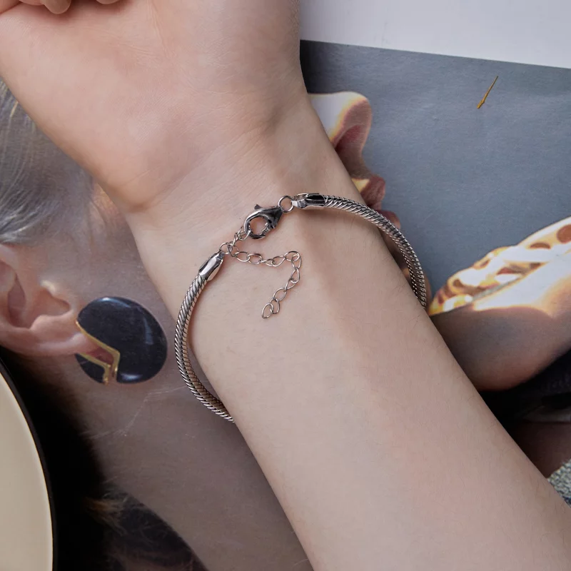 (image pour) Bracelet à chaîne serpent de style Pandora - SCB252 - Afficher 8