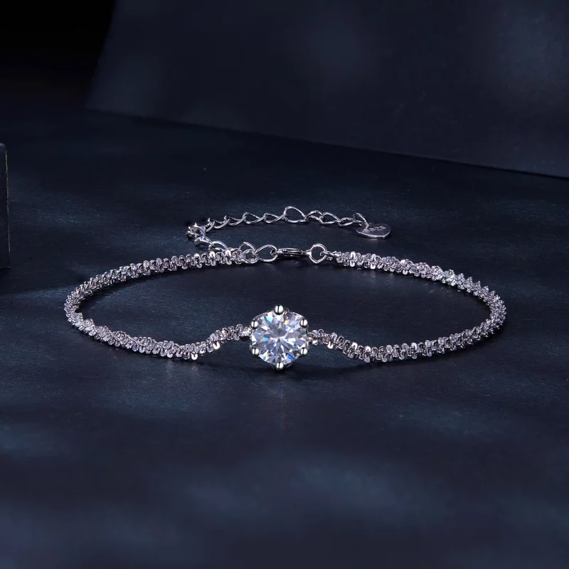 (image pour) Bracelet de style Pandora avec diamants - MSB006 - Afficher 3