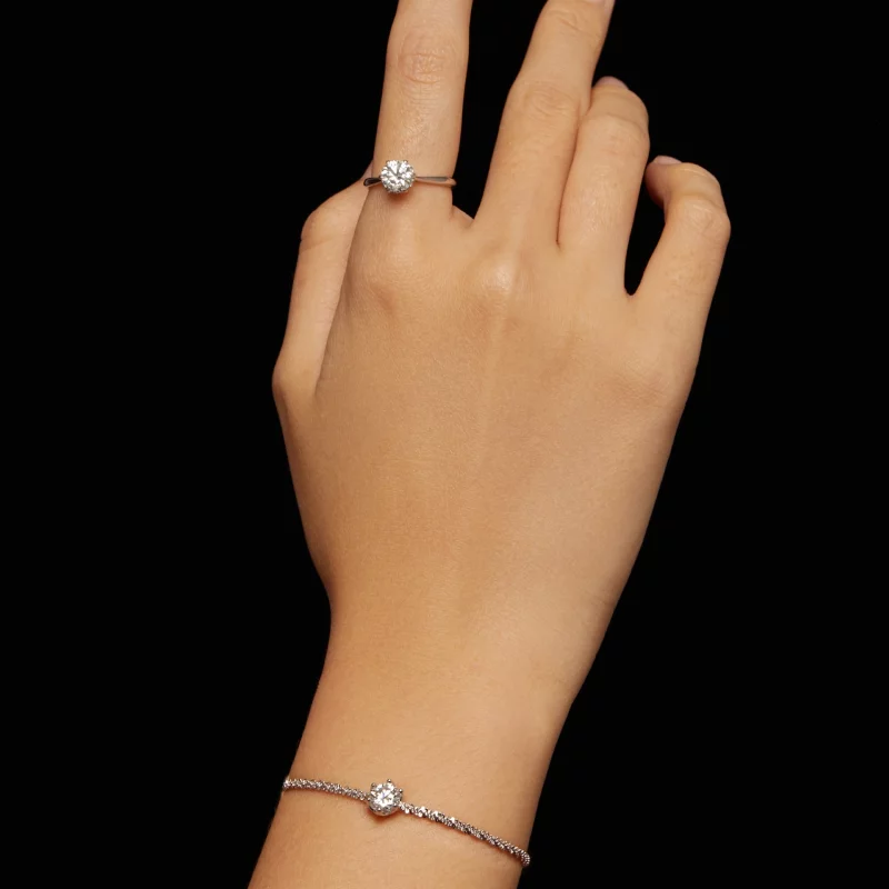 (image pour) Bracelet de style Pandora avec diamants - MSB006 - Afficher 5