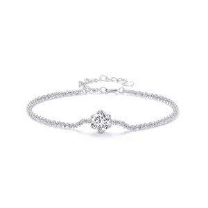 (image pour) Bracelet de style Pandora avec diamants - MSB006