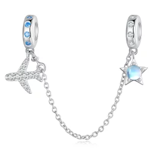 (image pour) Chaîne de sécurité Pandora Style Stars and Galaxy - BSC738