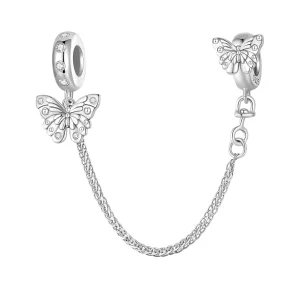(image pour) Chaîne de sécurité papillon de style Pandora - BSC801