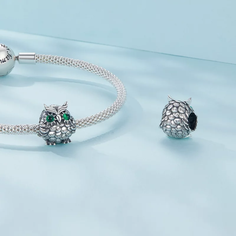 (image pour) Charm de graduation en forme de hibou de style Pandora - SCC2542 - Afficher 4
