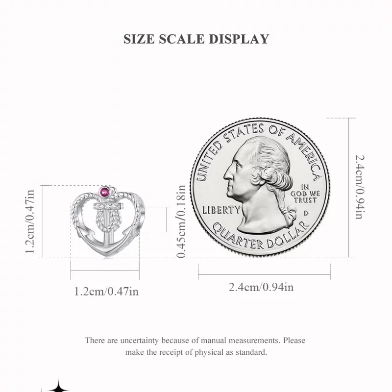 (image pour) Charm de style Pandora avec ancre - BSC773 - Afficher 5