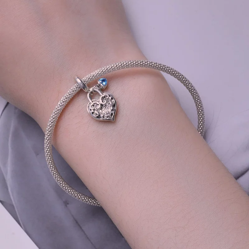 (image pour) Charm en forme de cœur entrelacé de style Pandora - SCC2502 - Afficher 5