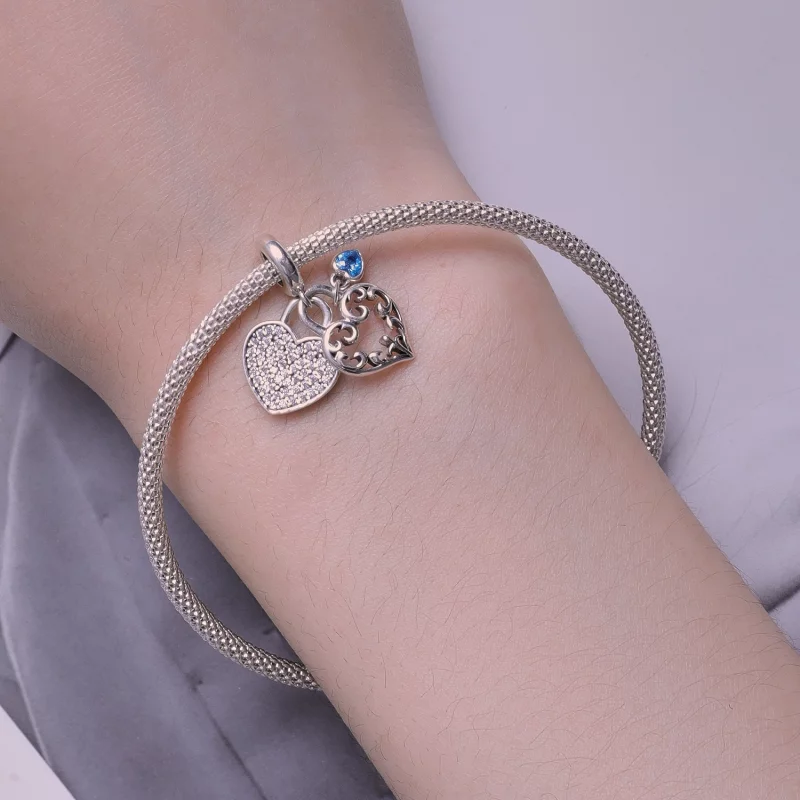 (image pour) Charm en forme de cœur entrelacé de style Pandora - SCC2502 - Afficher 6