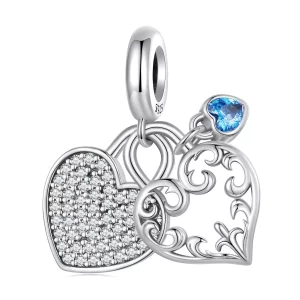 (image pour) Charm en forme de cœur entrelacé de style Pandora - SCC2502