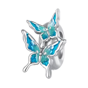 (image pour) Charm espaceur en forme de papillon de style Pandora - BSC789