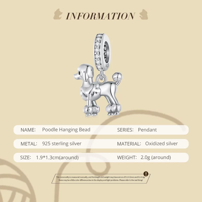 (image pour) Charm Pandora Style Cockapoo - BSC797 - Afficher 6