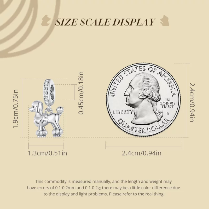 (image pour) Charm Pandora Style Cockapoo - BSC797 - Afficher 7