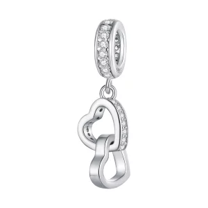 (image pour) Charm Pandora Style Cœur Entrelacé - SCC2455
