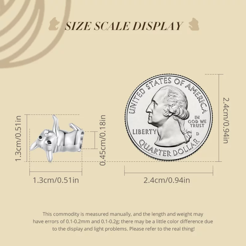 (image pour) Charm style Bulldog Pandora - BSC796 - Afficher 5