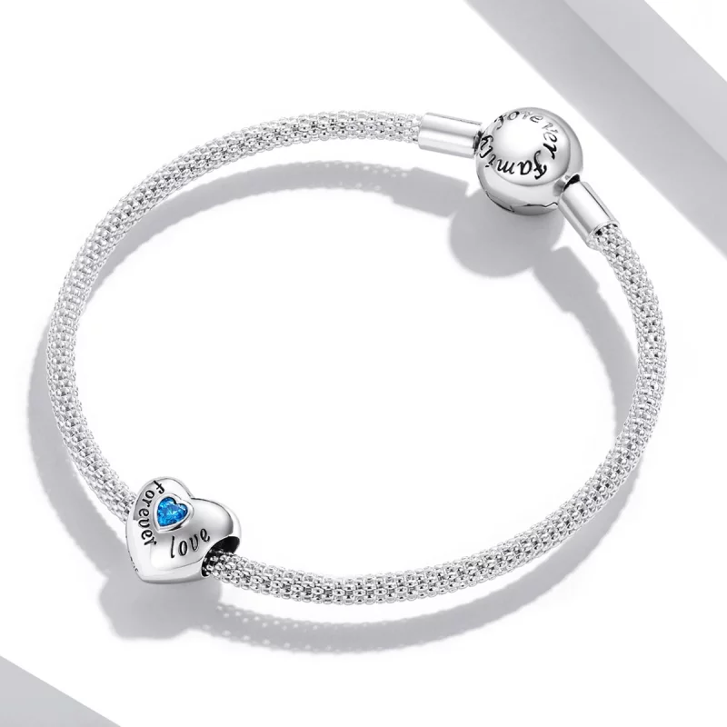 (image pour) Charm style Pandora En mémoire de Papa - BSC562-BU - Afficher 3