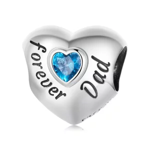 (image pour) Charm style Pandora En mémoire de Papa - BSC562-BU