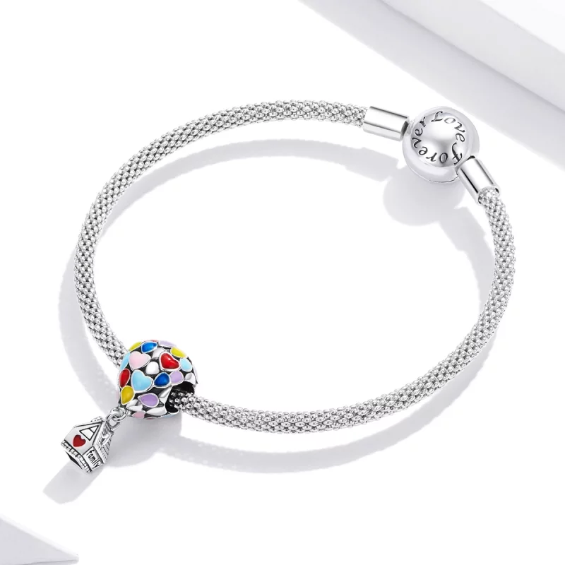 (image pour) Charm style Pandora Maison Volante - BSC417 - Afficher 3