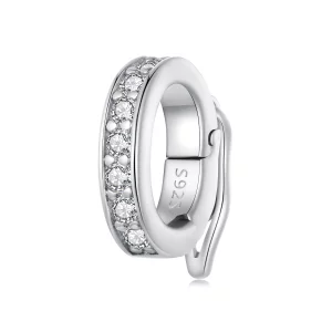 (image pour) Charme d'espacement étincelant transparent de style Pandora - BSC886