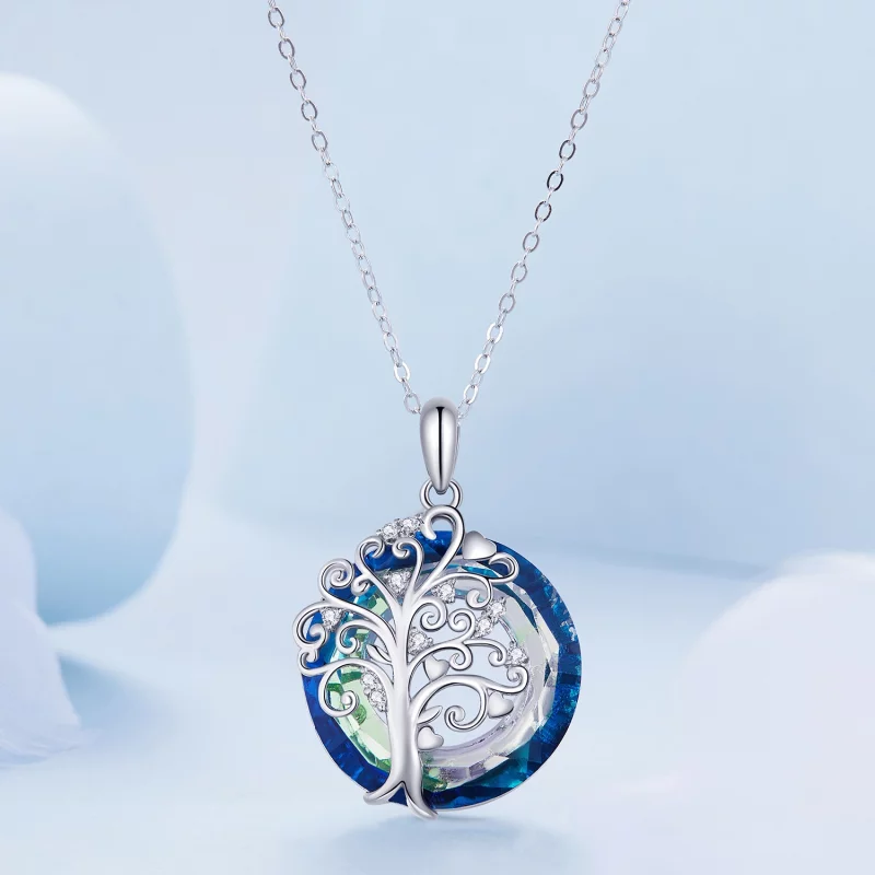 (image pour) Collier cercle de famille de style Pandora - BSN315 - Afficher 3