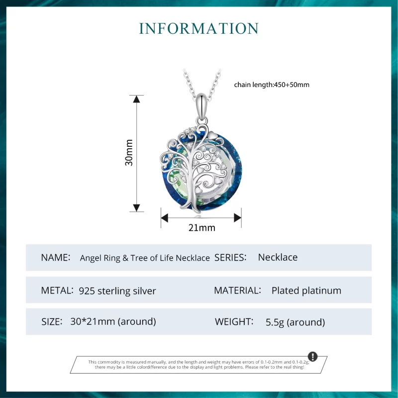 (image pour) Collier cercle de famille de style Pandora - BSN315 - Afficher 7