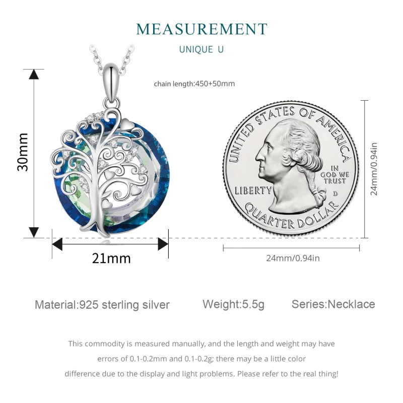 (image pour) Collier cercle de famille de style Pandora - BSN315 - Afficher 8
