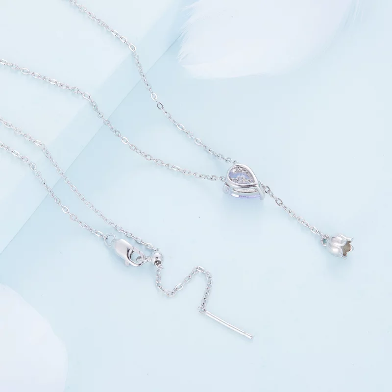 (image pour) Collier en style Pandora avec améthyste - BSN271 - Afficher 4