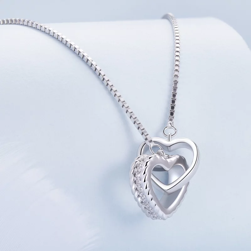 (image pour) Collier entrelacé de style Pandora - BSN339 - Afficher 2