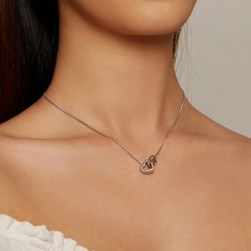 (image pour) Collier entrelacé de style Pandora - BSN339 - Afficher 5