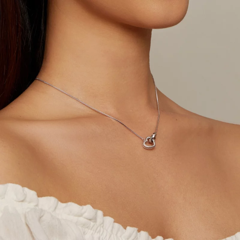 (image pour) Collier entrelacé de style Pandora - BSN339 - Afficher 6
