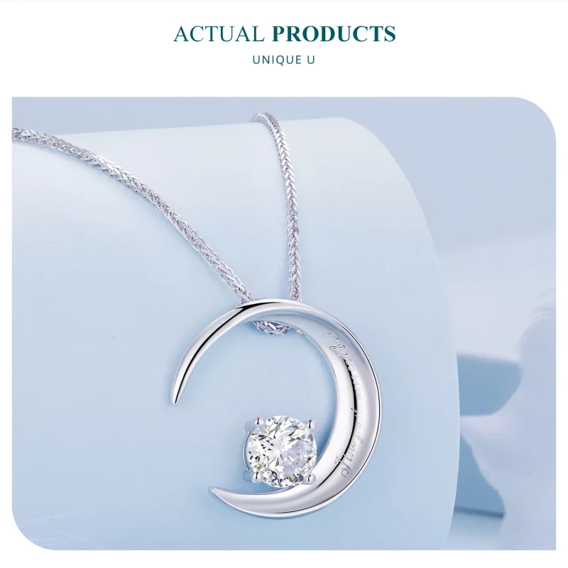 (image pour) Collier lune de style Pandora - BSN311 - Afficher 3