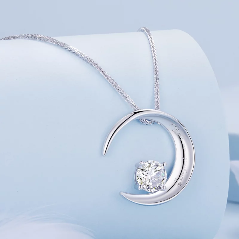 (image pour) Collier lune de style Pandora - BSN311 - Afficher 2