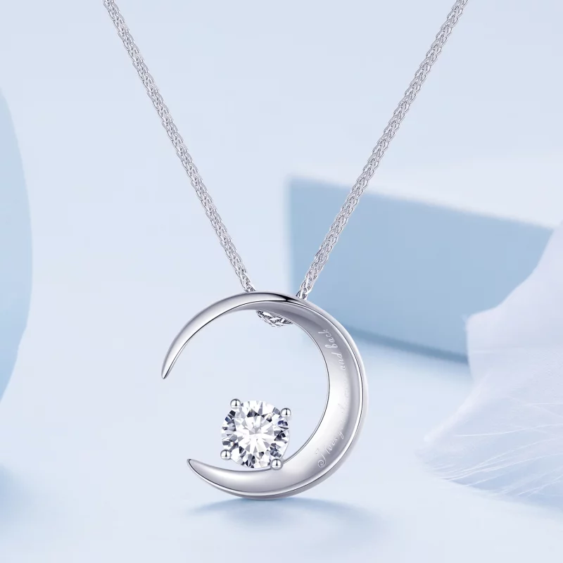 (image pour) Collier lune de style Pandora - BSN311 - Afficher 4