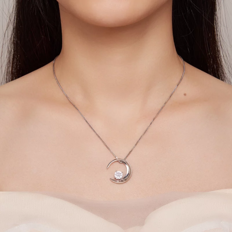 (image pour) Collier lune de style Pandora - BSN311 - Afficher 7