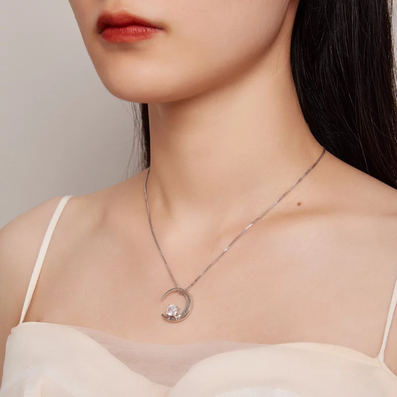 (image pour) Collier lune de style Pandora - BSN311 - Afficher 8