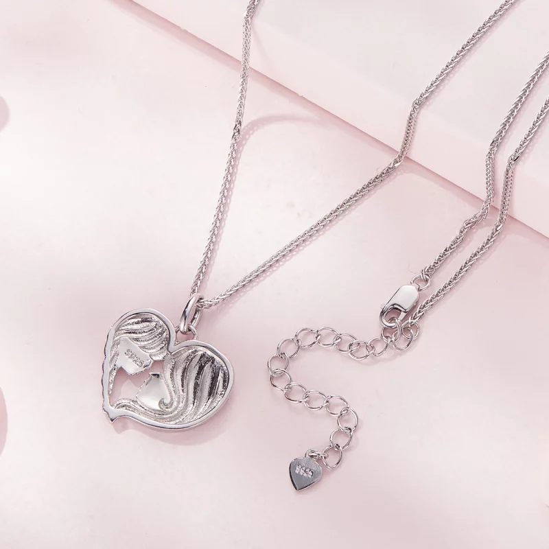 (image pour) Collier Pandora Style Mère Fille - BSN324 - Afficher 4