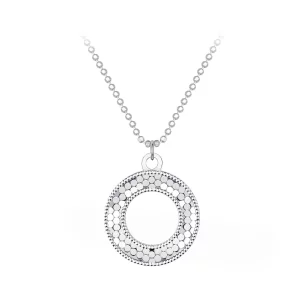 Collier style Pandora en forme de cercle - BSN343 (image pour) Collier style Pandora en forme de cercle - BSN343