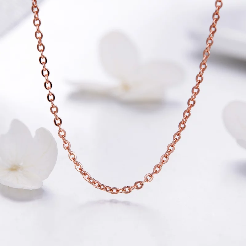 (image pour) Collier style Pandora en or rose - SCA014-45 - Afficher 3